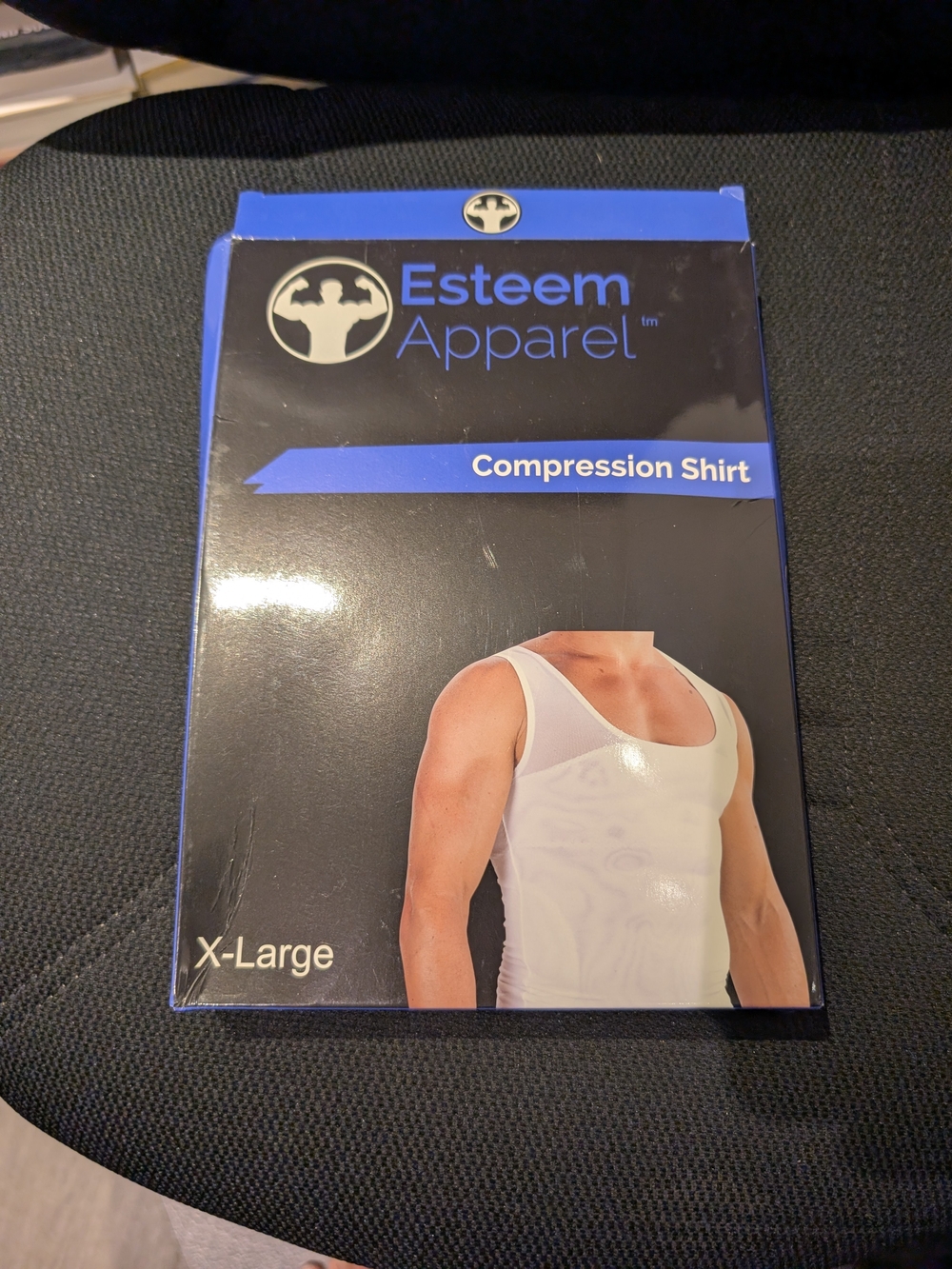 Men’s White Compression Tank - X-Large